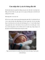 Cảm nhận thú vị cúa bé tháng đầu đời pot