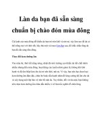 Làn da bạn đã sẵn sàng chuẩn bị chào đón mùa đông pot