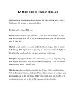 Kỹ thuật nuôi cá chẽm ở Thái Lan ppt