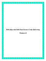 Khôi phục màn hình Start Screen về mặc định trong Windows 8 pdf