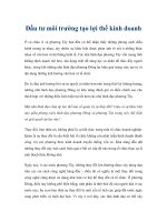 Đầu tư môi trường tạo lợi thế kinh doanh potx