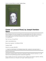 The Career of Leonard Wood docx