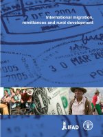 International migration, remittances and rural development pot