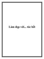 Làm đẹp với... tóc bết doc