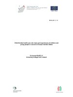 Child-friendly health care: the views and experiences of children and young people in Council of Europe member States doc