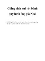 Giáng sinh vui với bánh quy hình ông già Noel potx