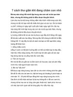 7 cách thư giãn khi đang chăm con nhỏ ppt