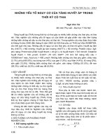 Những yếu tố nguy cơ của tăng huyết áp trong thời kỳ có thai pdf