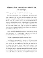 Tiếp nhận từ của ngoại ngữ trong quá trình tiếp xúc ngôn ngữ pptx