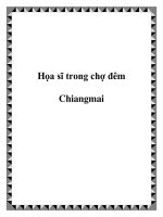 Họa sĩ trong chợ đêm Chiangmai docx
