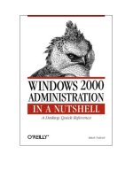 o'reilly - windows 2000 administration in a nutshell