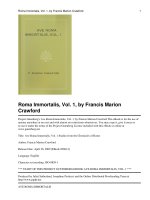 Ave Roma Immortalis, Vol. 1 Studies from the Chronicles of Rome doc