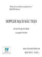 DOPPLER MẠCH MÁU THẬN pptx