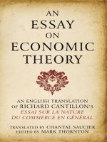 Essay on Economic Theory pptx