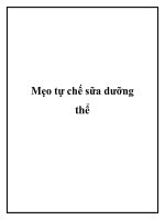 Mẹo tự chế sữa dưỡng thể doc