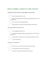 TRẮC NGHIỆM - KINH TẾ VI MÔ - ĐỀ SỐ 9 pdf