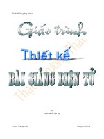 GIÁO TRÌNH THIẾT KẾ BÀI GIẢNG