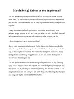 Mẹ cần biết gì khi cho bé yêu ăn phô mai? pdf