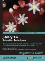 jQuery 1.4 Animation Techniques Beginner''''s Guide pptx