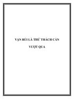 VẬN RỦI LÀ THỬ THÁCH CẦN VƯỢT QUA doc