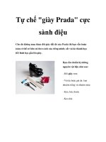 Tự chế giày Prada cực sành điệu doc