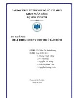 phát triển dịch vụ cho thuê tài chính