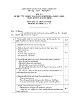 đáp án đề thi tốt nghiệp cao đẳng nghề hướng dẫn du lịch môn thi lý thuyết nghề mã đề thi hddl - lt (45)