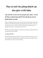 Thay áo mới cho phòng khách cực đơn giản và tiết kiệm docx