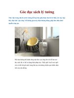 Góc đọc sách lý tưởng ppt