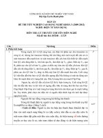 đáp án đề thi lí thuyết tốt nghiệp khóa 3 - điện tử dân dụng - mã đề thi đtdd - lt (25)