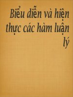Biểu diễn và hiện thực các hàm luận lý potx