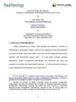 eDiscovery Project Management: Guidance On Developing A Methodology And Documentary Tools docx