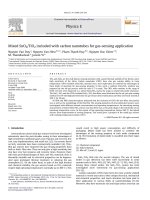 mixed sno2 tio2 included with carbon nanotubes for gas-sensing application