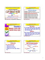 CẤP THOÁT NƯỚC - CHƯƠNG 3 MẠNG LƯỚI CẤP THOÁT KHU VỰC pot