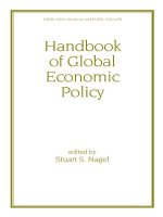 Handbook of Global Economic Policy ppt