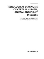 Serological Diagnosis of Certain Human, Animal and Plant Diseases Edited by Moslih Al-Moslih potx
