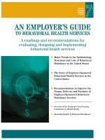 AN EMPLOYER’S GUIDE TO BEHAVIORAL HEALTH SERVICES potx