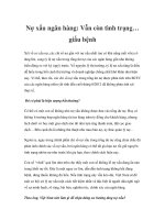 Nợ xấu ngân hàng: Vẫn còn tình trạng… giấu bệnh potx