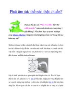 Phát âm /ai/ thế nào thật chuẩn? docx