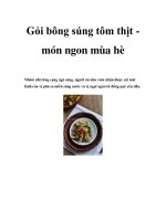 Gỏi bông súng tôm thịt món ngon mùa hè pot