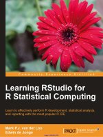 Learning RStudio for R Statistical Computing potx