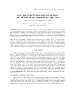 Thuật giải di truyền song song cho bài toán thiết kế mạch tổ hợp trên nhóm máy tính mạng. doc