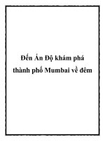 Đến Ấn Độ khám phá thành phố Mumbai về đêm pdf