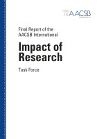 Final Report of the AACSB International Impact of Research Task Force pdf