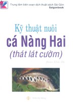 Sổ tay kỹ thuật nuôi trồng hải sản potx
