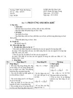 PHẢN ỨNG OXI HÓA KHỬ