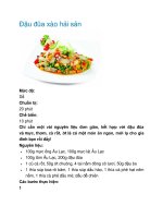 Đậu đũa xào hải sản ppt