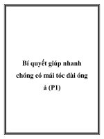 Bí quyết giúp nhanh chóng có mái tóc dài óng ả (P1) ppt