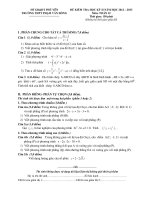 Đề thi kiểm tra học kì 2 năm 2013 môn toán 12 tỉnh Phú Yên pdf