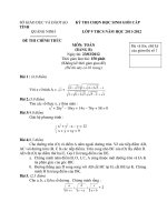 Đề Thi Thử Học Sinh Giỏi Lớp 9 Toán 2013 - Phần 2- Đề 16 pdf